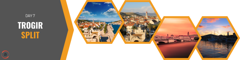 Trogir and Split — UNESCO old town, cathedral tower, and waterfront sunsets in central Dalmatia